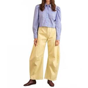 NEW HUNTER BELL maven striped long sleeve shirt in blue